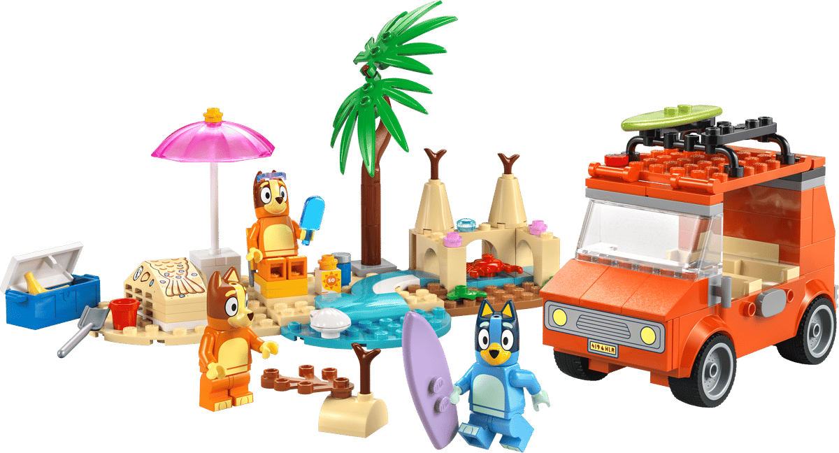 Bluey's Beach & Family Car Trip