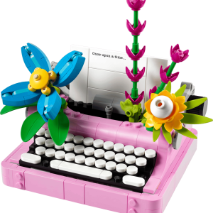 Typewriter with Flowers