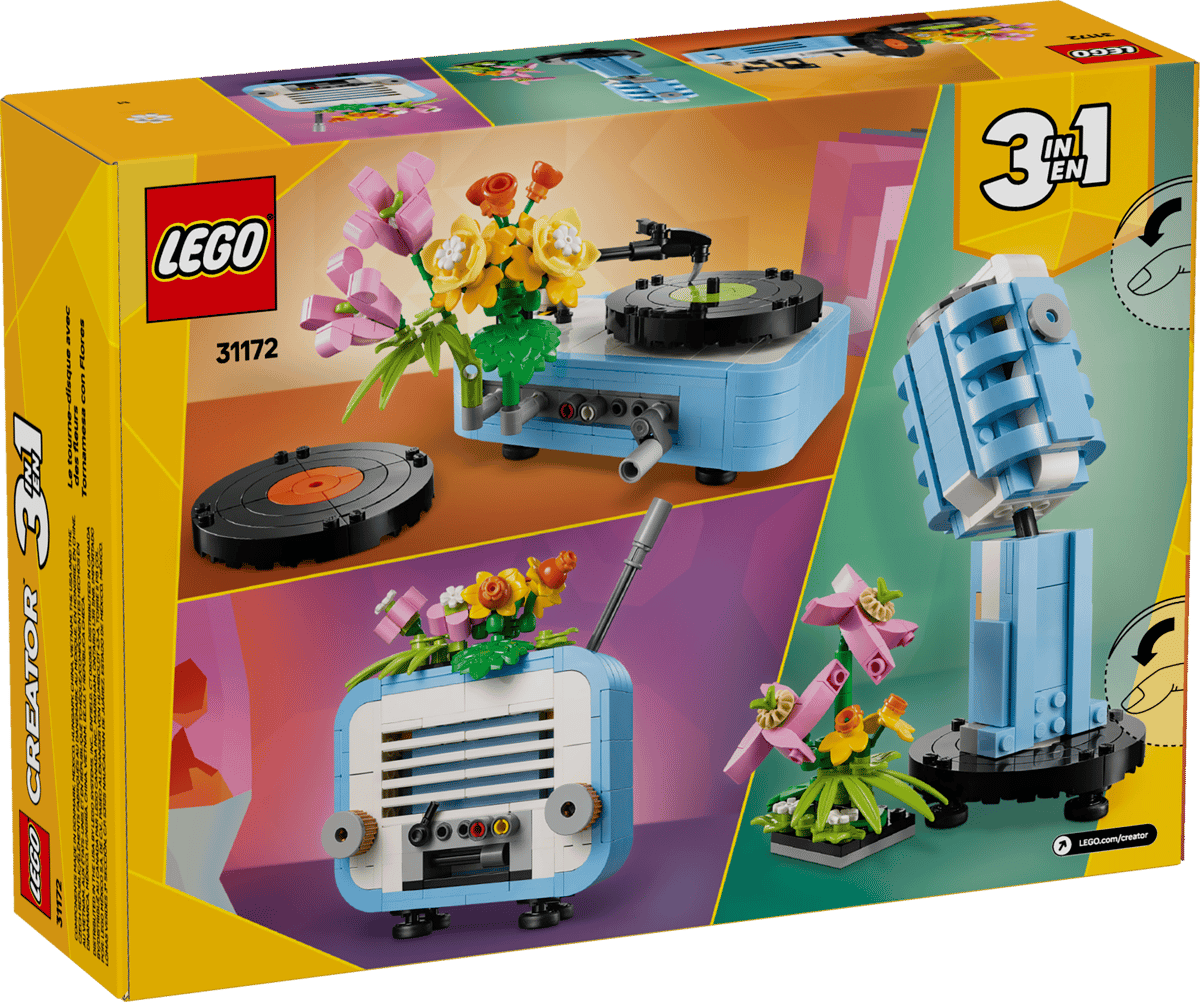 Record Player with Flowers - Image 10