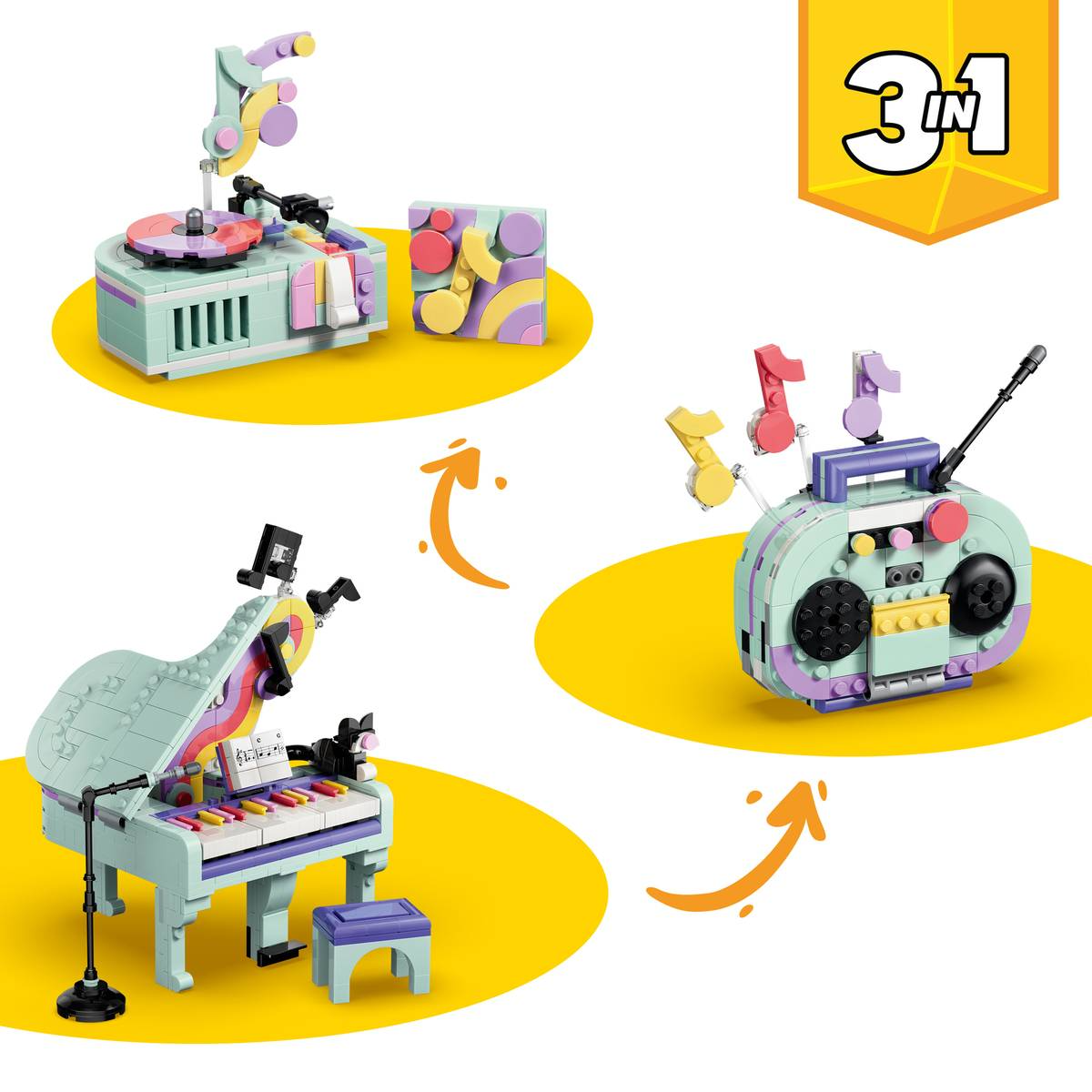 Music Decor Piano with Cat - Image 3