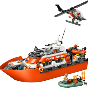 Coast Guard Rescue Boat & Helicopter