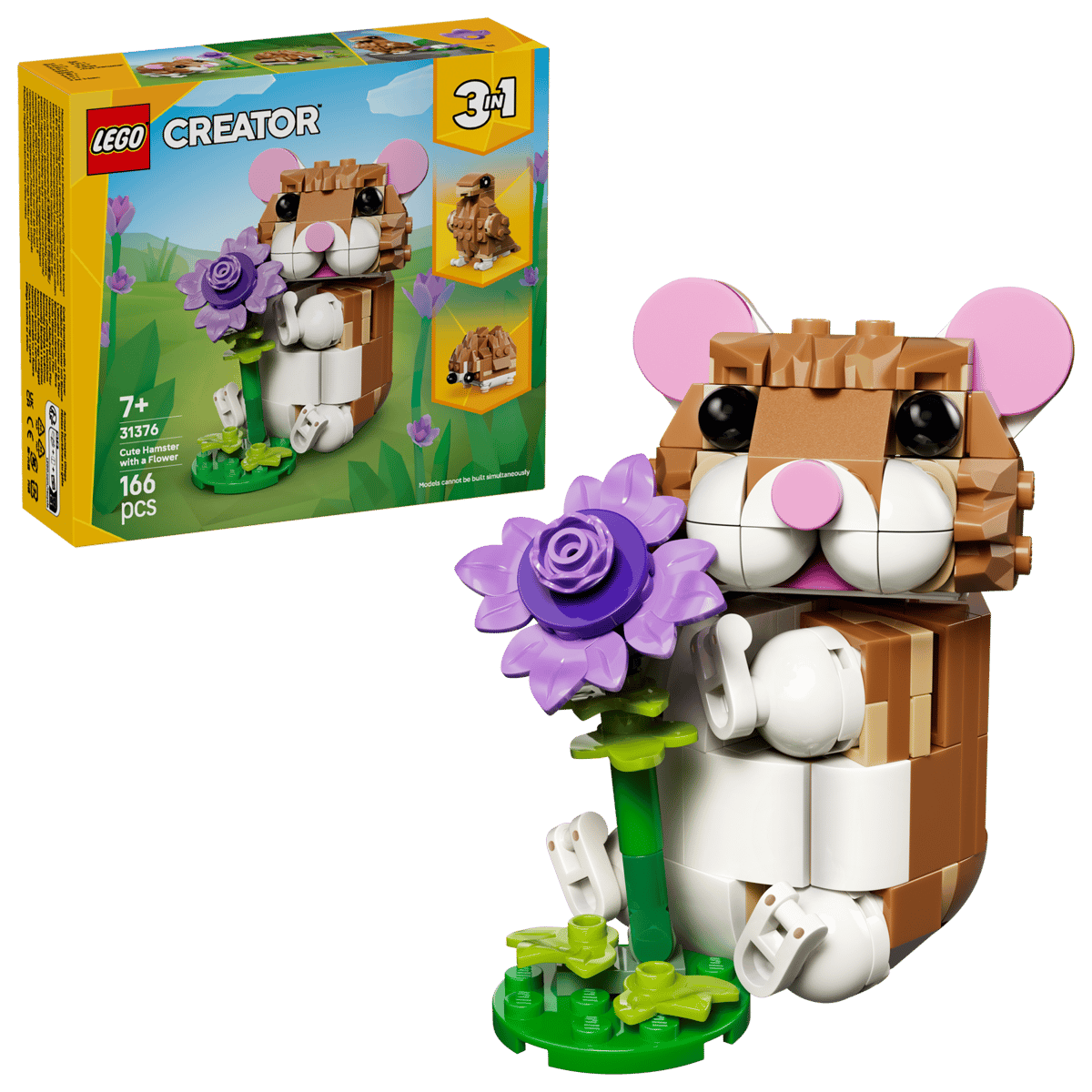 Cute Hamster with a Flower - Image 2
