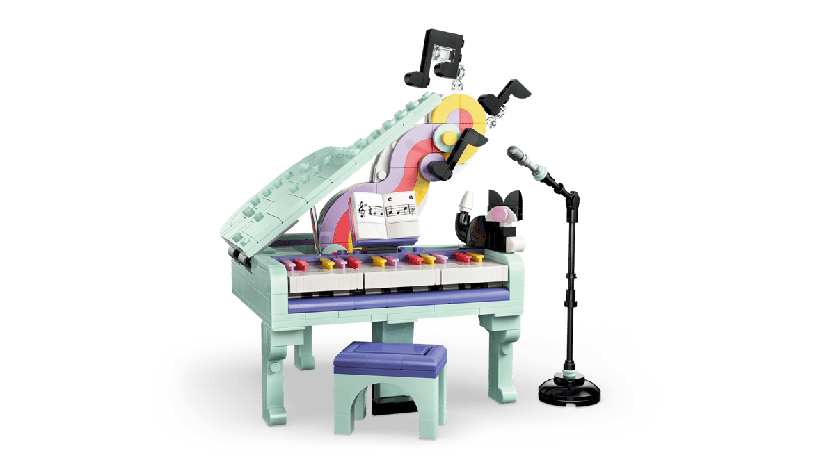 Music Decor Piano with Cat - Image 6