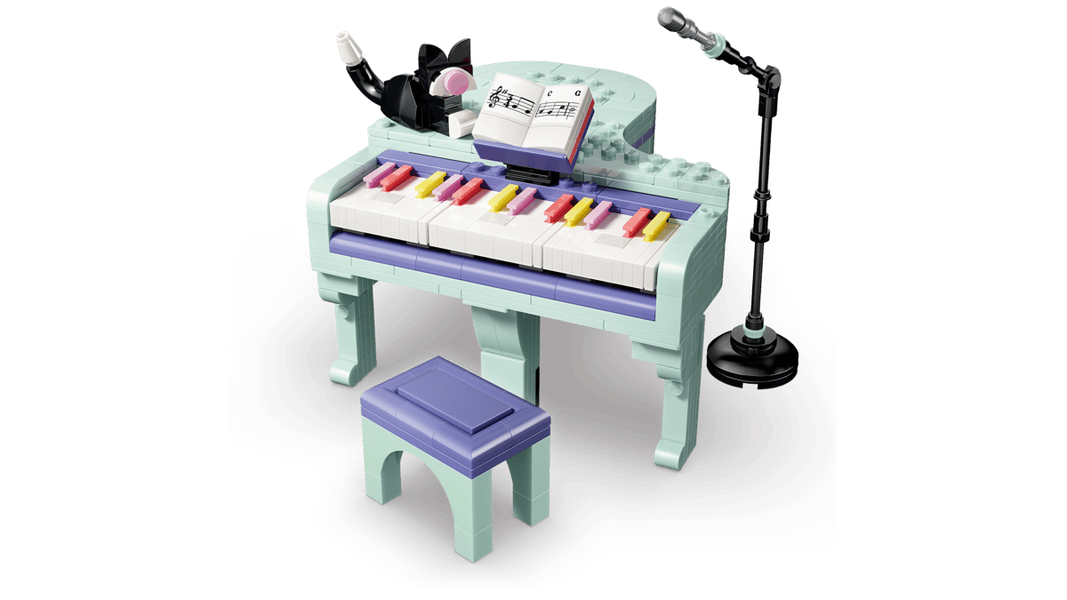 Music Decor Piano with Cat - Image 10