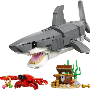 Fierce Shark with a Treasure Chest