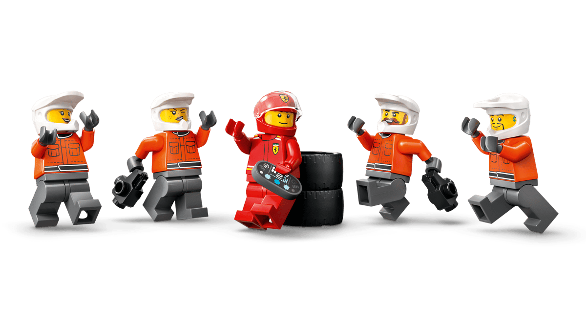 F1® Pit Stop & Pit Crew with Ferrari Car - Image 6