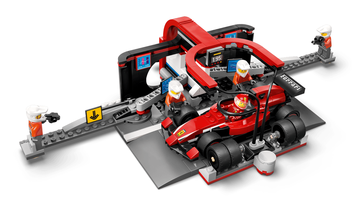 F1® Pit Stop & Pit Crew with Ferrari Car - Image 3