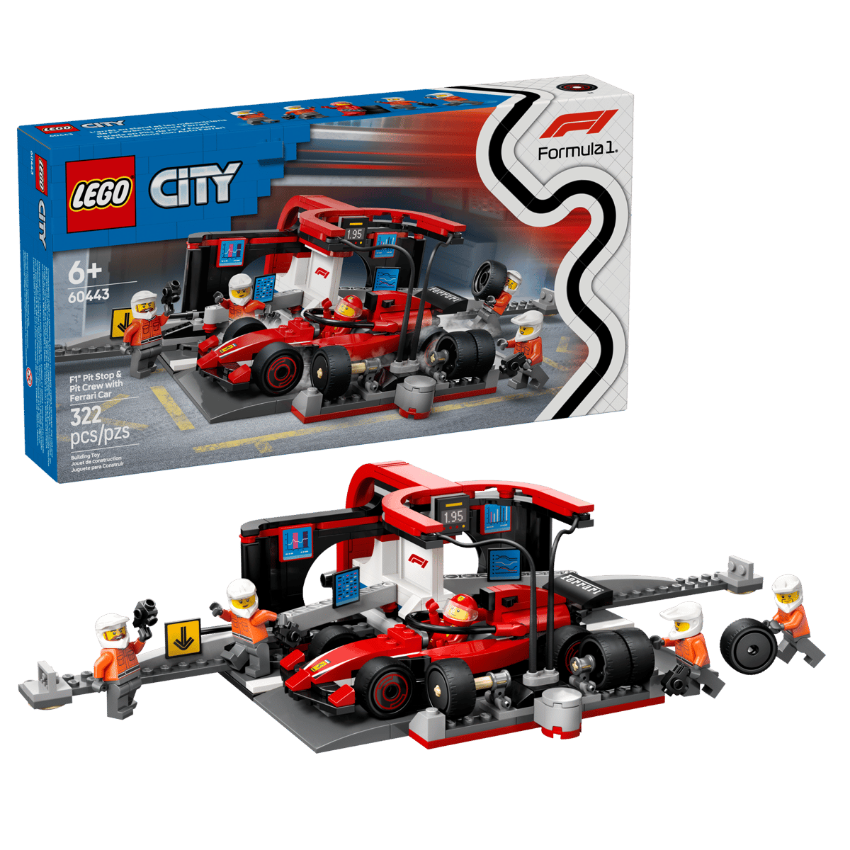 F1® Pit Stop & Pit Crew with Ferrari Car - Image 9
